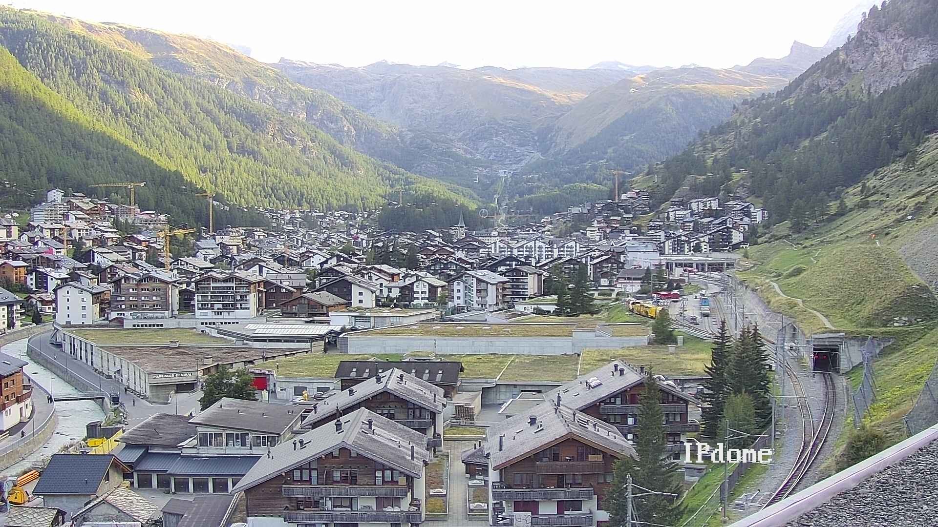 Archiv Foto Webcam Zermatt: Blick auf das Dorf