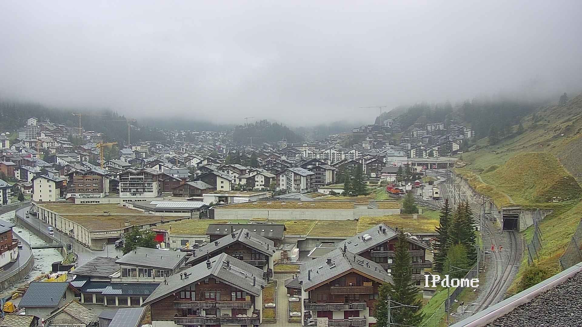 Archiv Foto Webcam Zermatt: Blick auf das Dorf