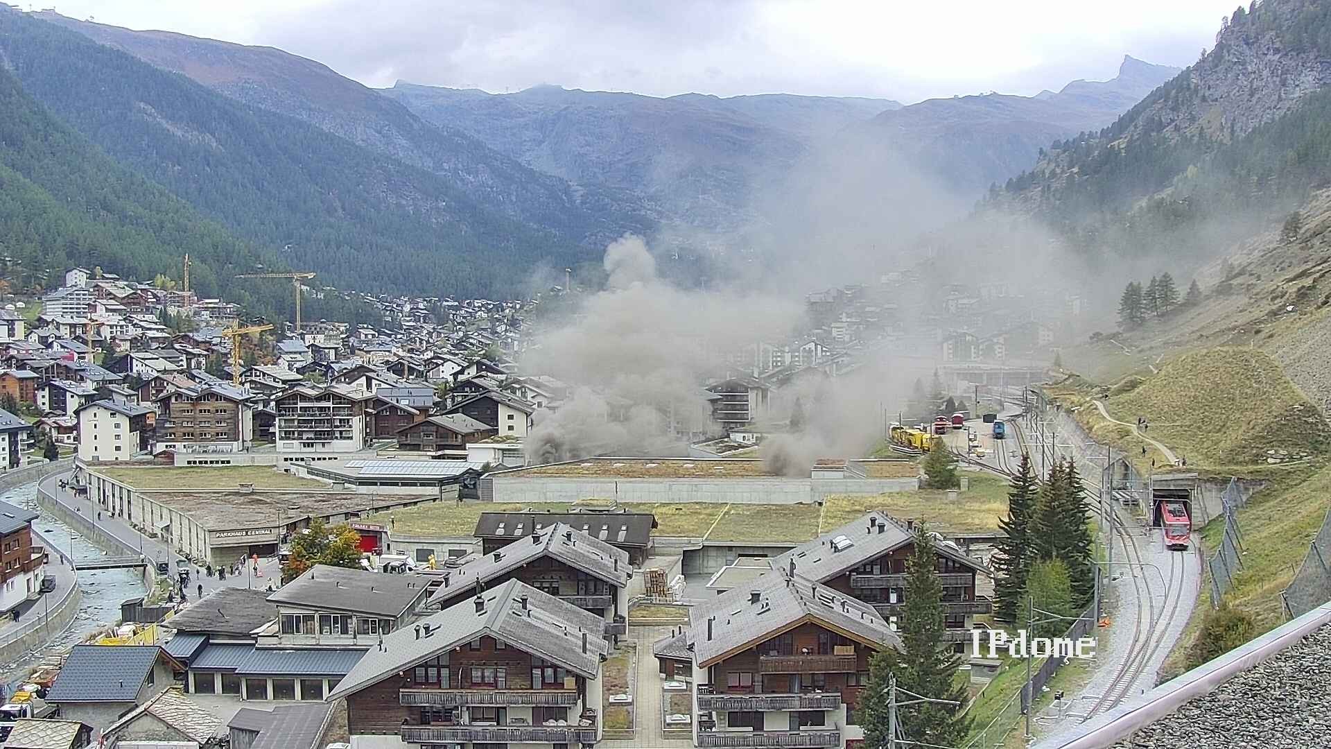 Archiv Foto Webcam Zermatt: Blick auf das Dorf