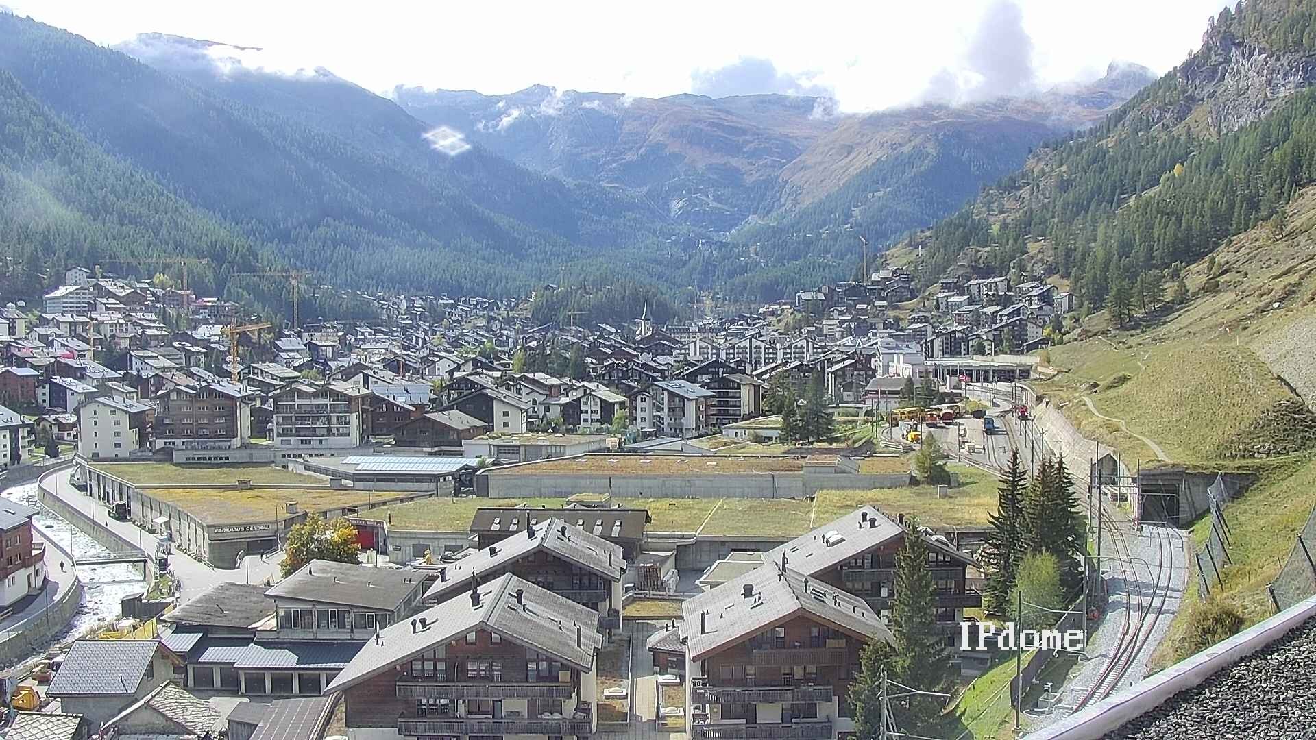 Archiv Foto Webcam Zermatt: Blick auf das Dorf