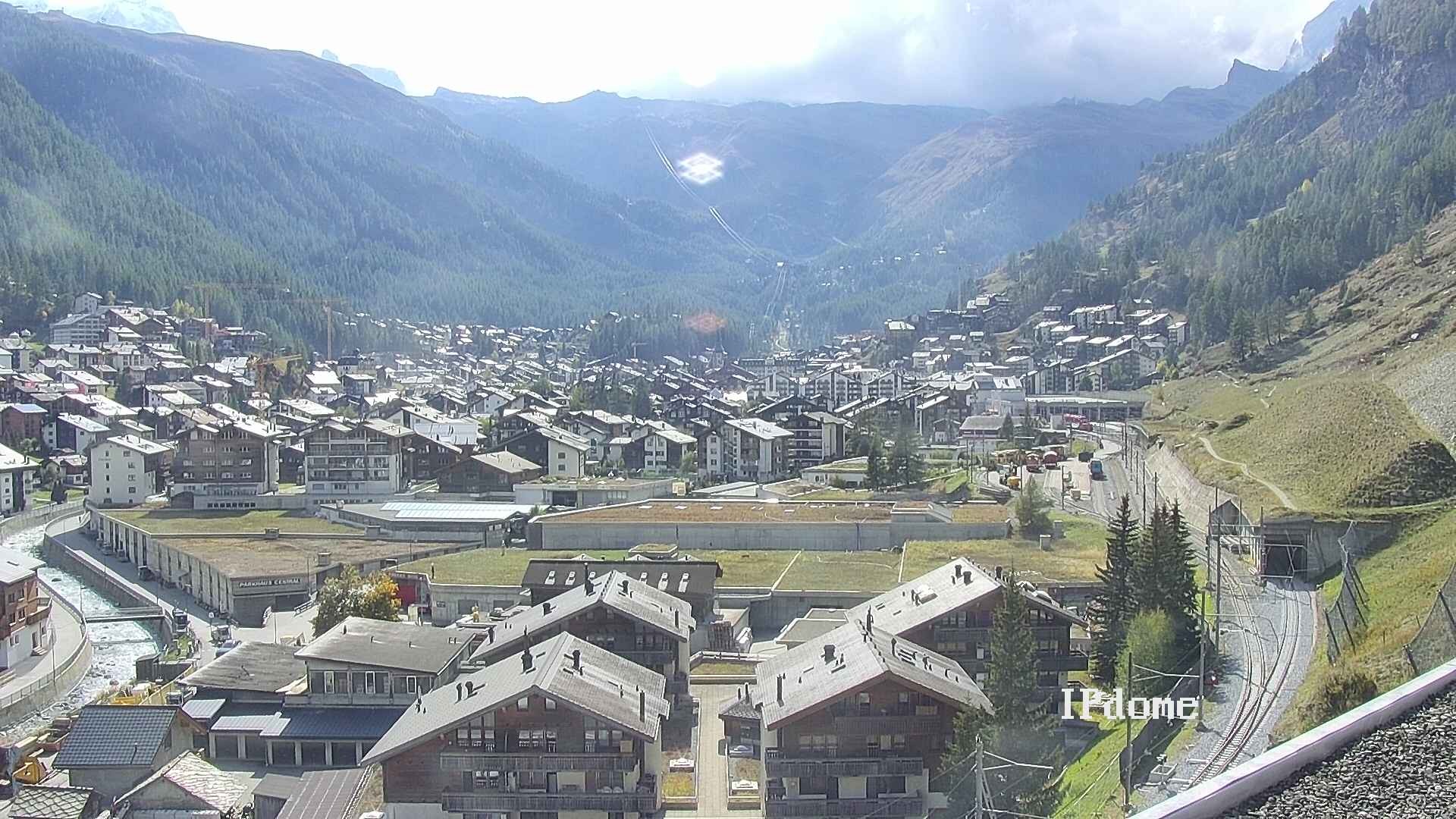 Archiv Foto Webcam Zermatt: Blick auf das Dorf