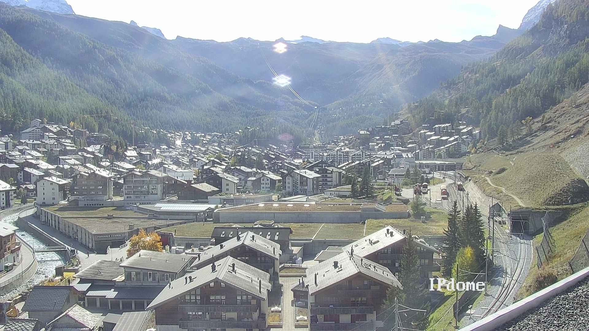 Archiv Foto Webcam Zermatt: Blick auf das Dorf