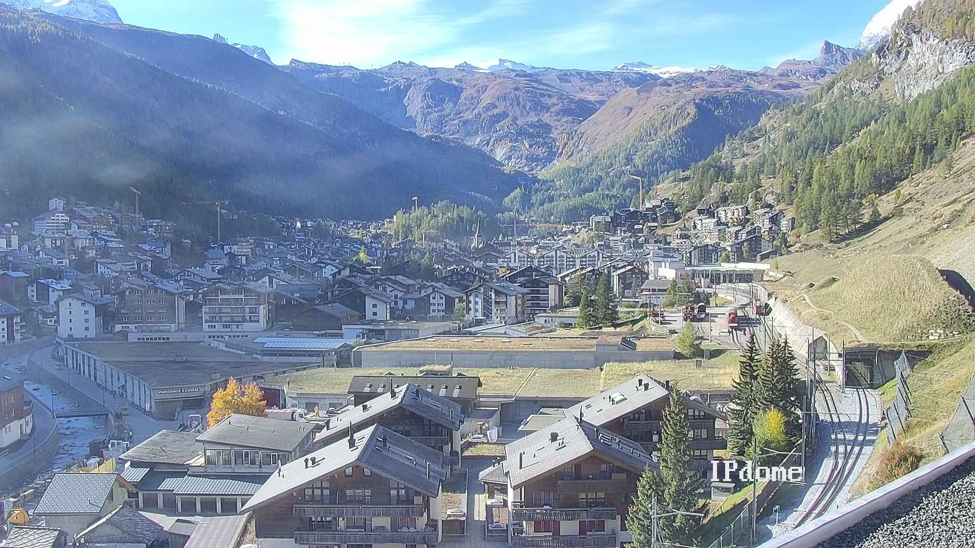Archiv Foto Webcam Zermatt: Blick auf das Dorf