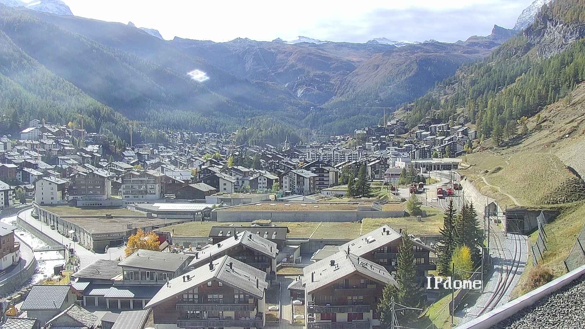 Archiv Foto Webcam Zermatt: Blick auf das Dorf