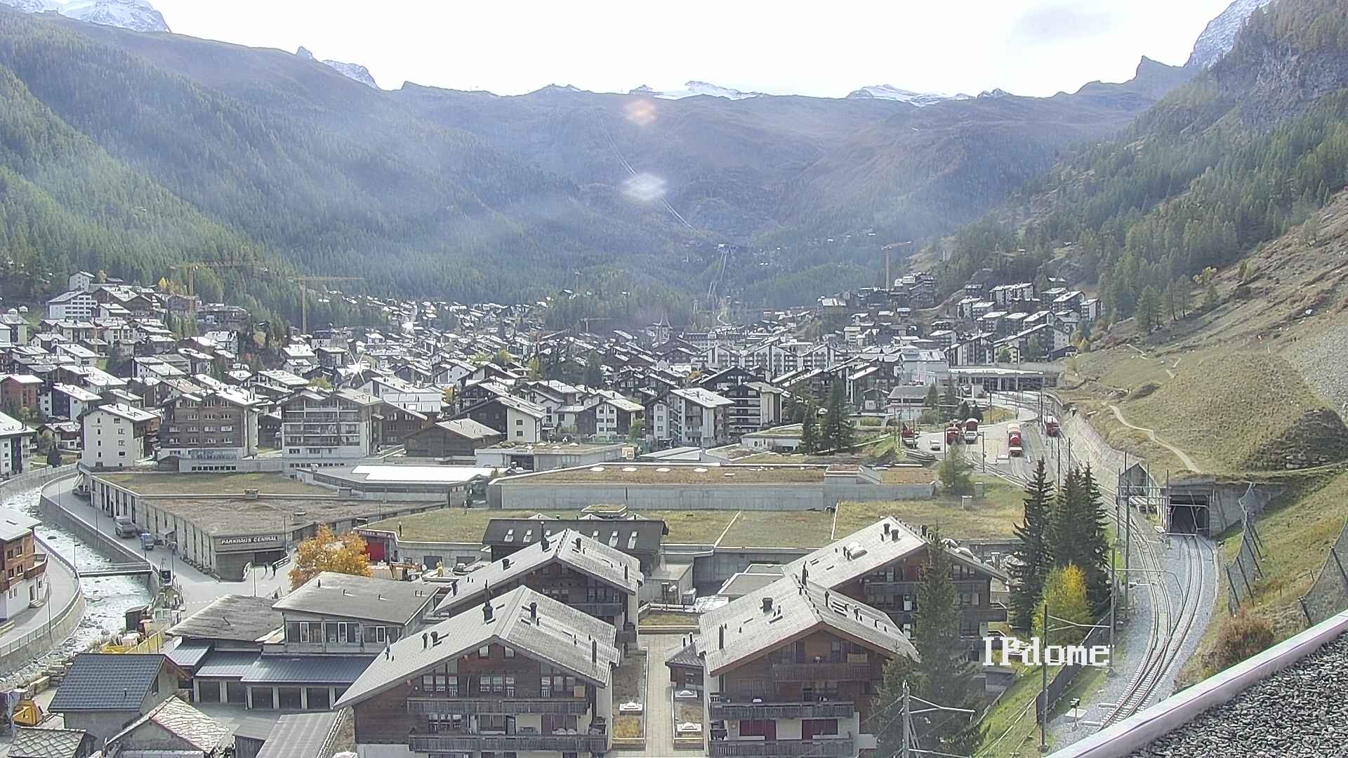 Archiv Foto Webcam Zermatt: Blick auf das Dorf
