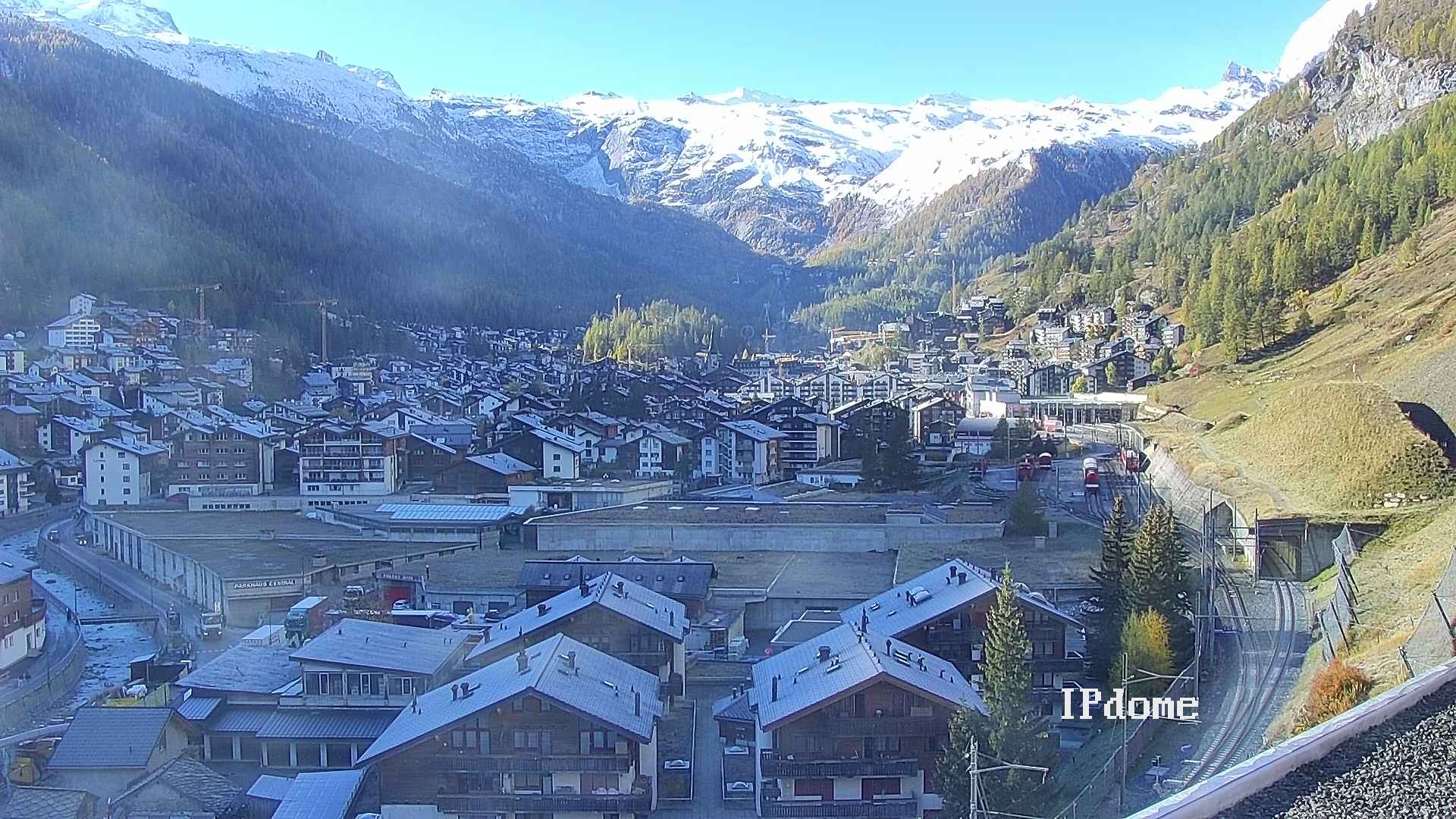Archiv Foto Webcam Zermatt: Blick auf das Dorf