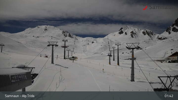 Archiv Foto Webcam Samnaun - Blickrichtung Viderjoch