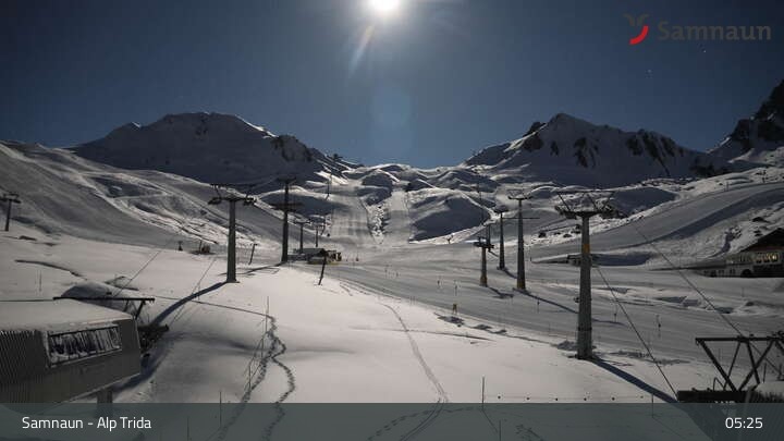 Archiv Foto Webcam Samnaun - Blickrichtung Viderjoch