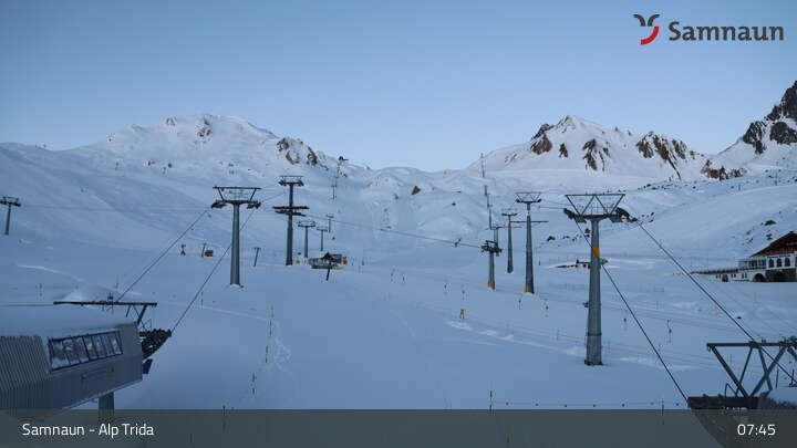 Archiv Foto Webcam Samnaun - Blickrichtung Viderjoch