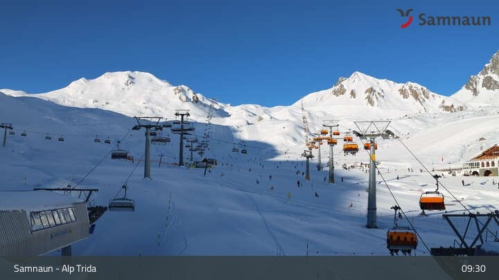Archiv Foto Webcam Samnaun - Blickrichtung Viderjoch