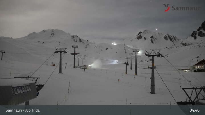 Archiv Foto Webcam Samnaun - Blickrichtung Viderjoch