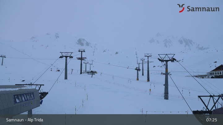 Archiv Foto Webcam Samnaun - Blickrichtung Viderjoch