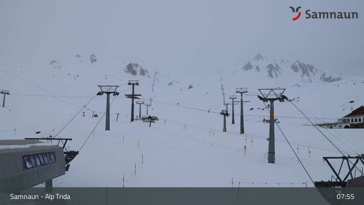 Archiv Foto Webcam Samnaun - Blickrichtung Viderjoch
