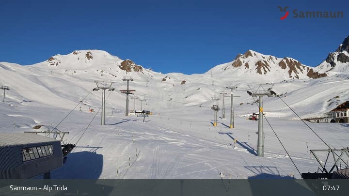 Archiv Foto Webcam Samnaun - Blickrichtung Viderjoch