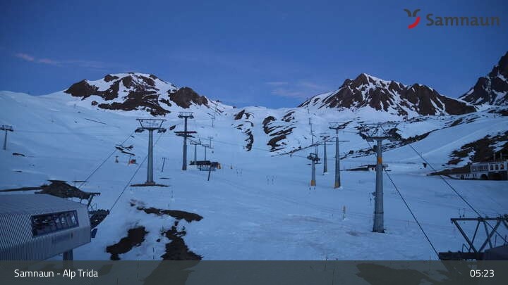 Archiv Foto Webcam Samnaun - Blickrichtung Viderjoch