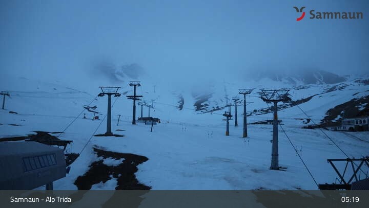 Archiv Foto Webcam Samnaun - Blickrichtung Viderjoch