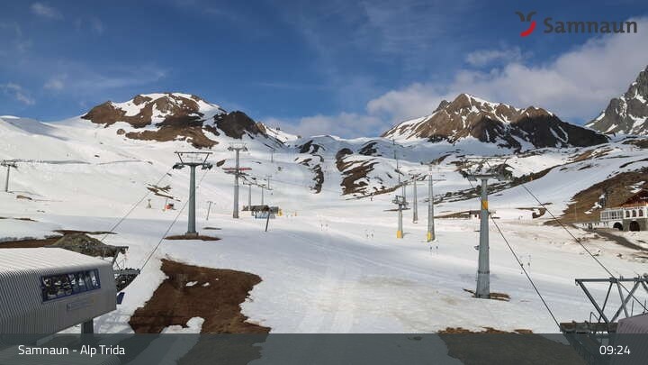Archiv Foto Webcam Samnaun - Blickrichtung Viderjoch