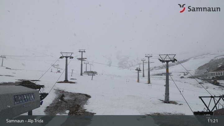 Archiv Foto Webcam Samnaun - Blickrichtung Viderjoch