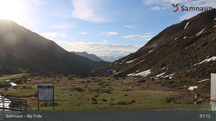 Archiv Foto Webcam Samnaun - Blickrichtung Viderjoch
