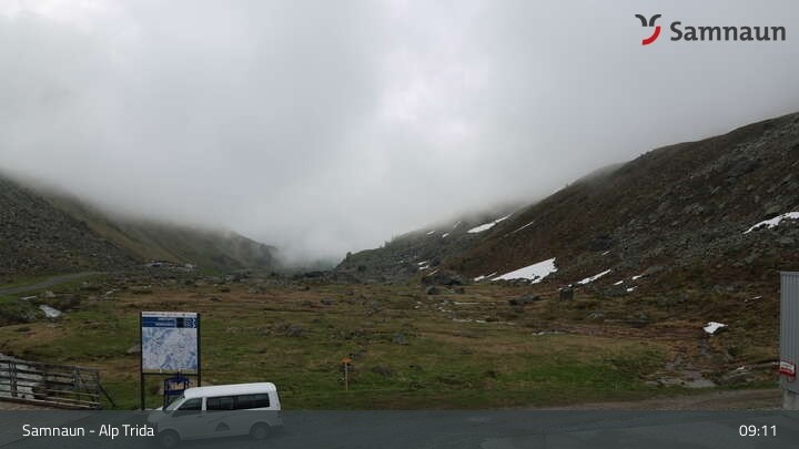 Archiv Foto Webcam Samnaun - Blickrichtung Viderjoch