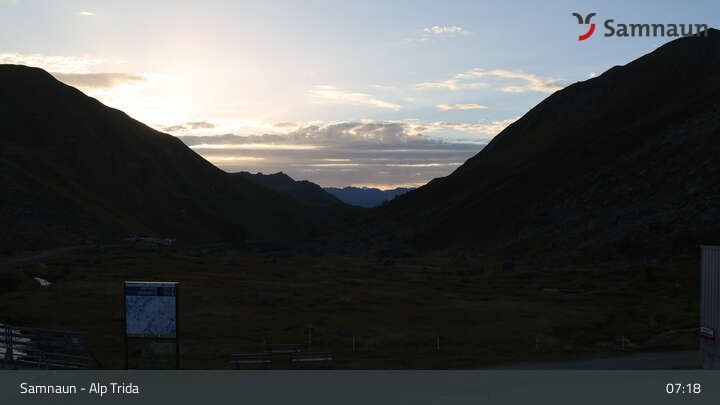 Archiv Foto Webcam Samnaun - Blickrichtung Viderjoch