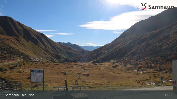 Archiv Foto Webcam Samnaun - Blickrichtung Viderjoch