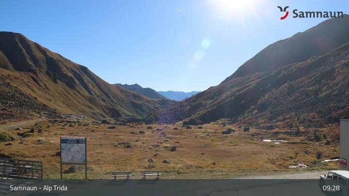 Archiv Foto Webcam Samnaun - Blickrichtung Viderjoch