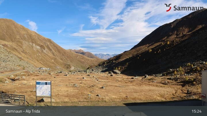 Archiv Foto Webcam Samnaun - Blickrichtung Viderjoch