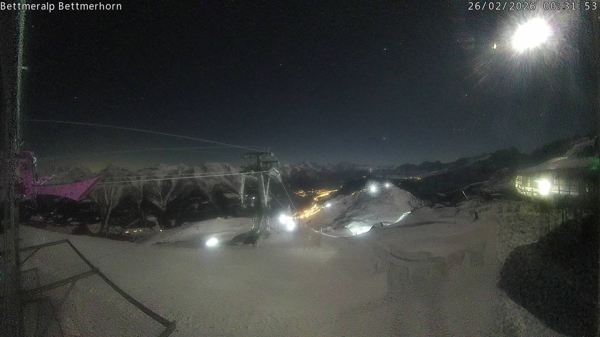 Archived image Webcam Aletsch Arena: Bettmerhorn