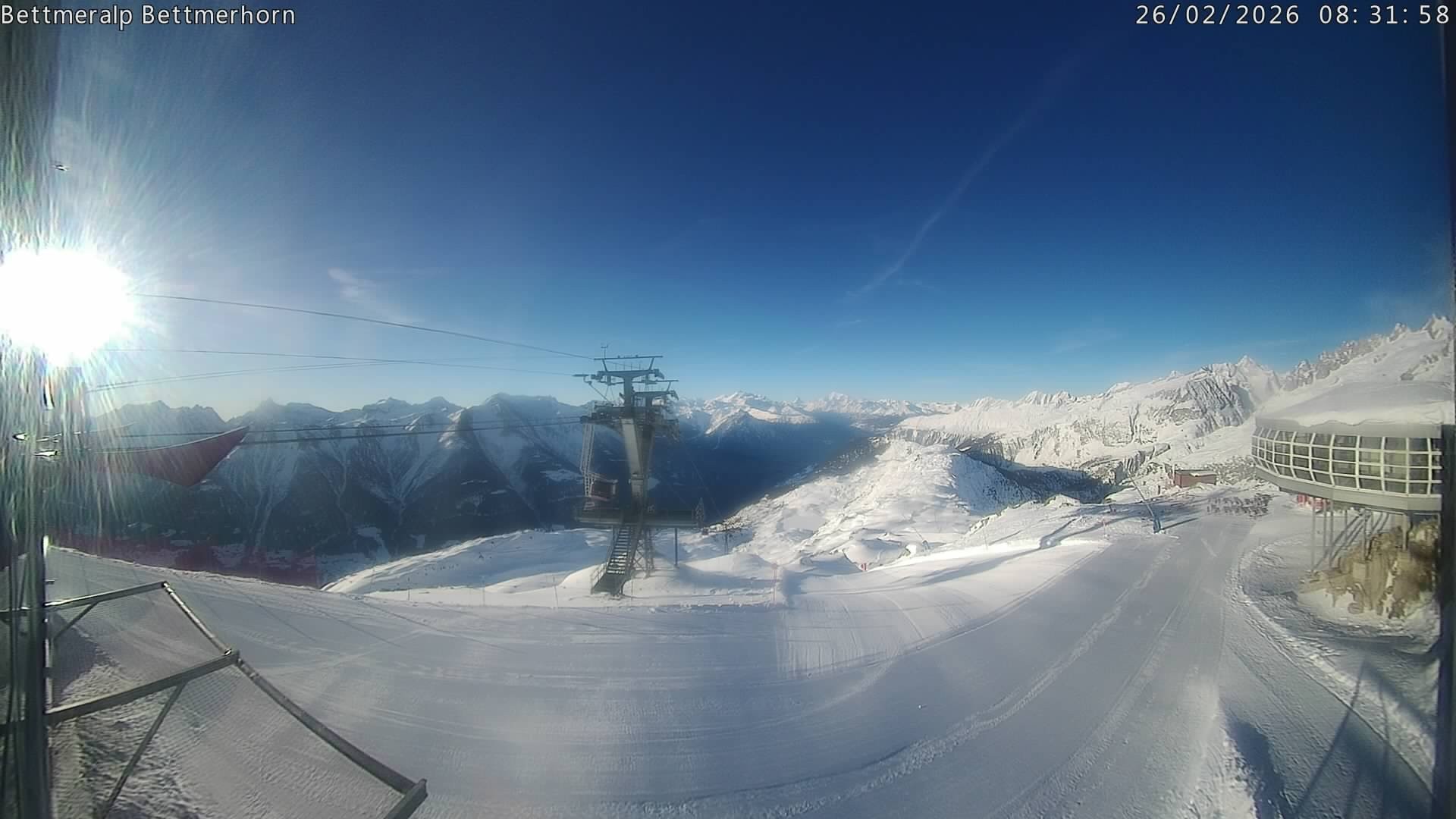 Archived image Webcam Aletsch Arena: Bettmerhorn