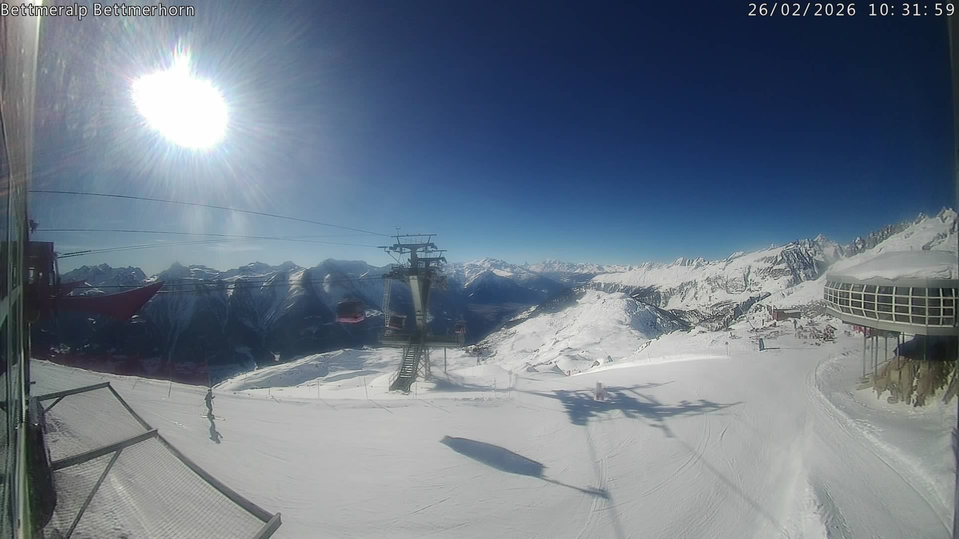 Archived image Webcam Aletsch Arena: Bettmerhorn