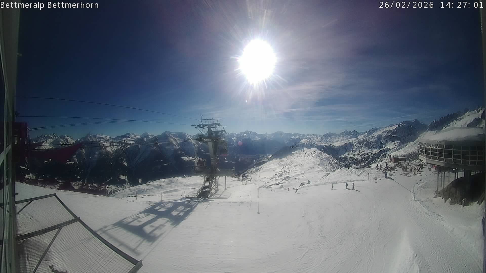 Archived image Webcam Aletsch Arena: Bettmerhorn