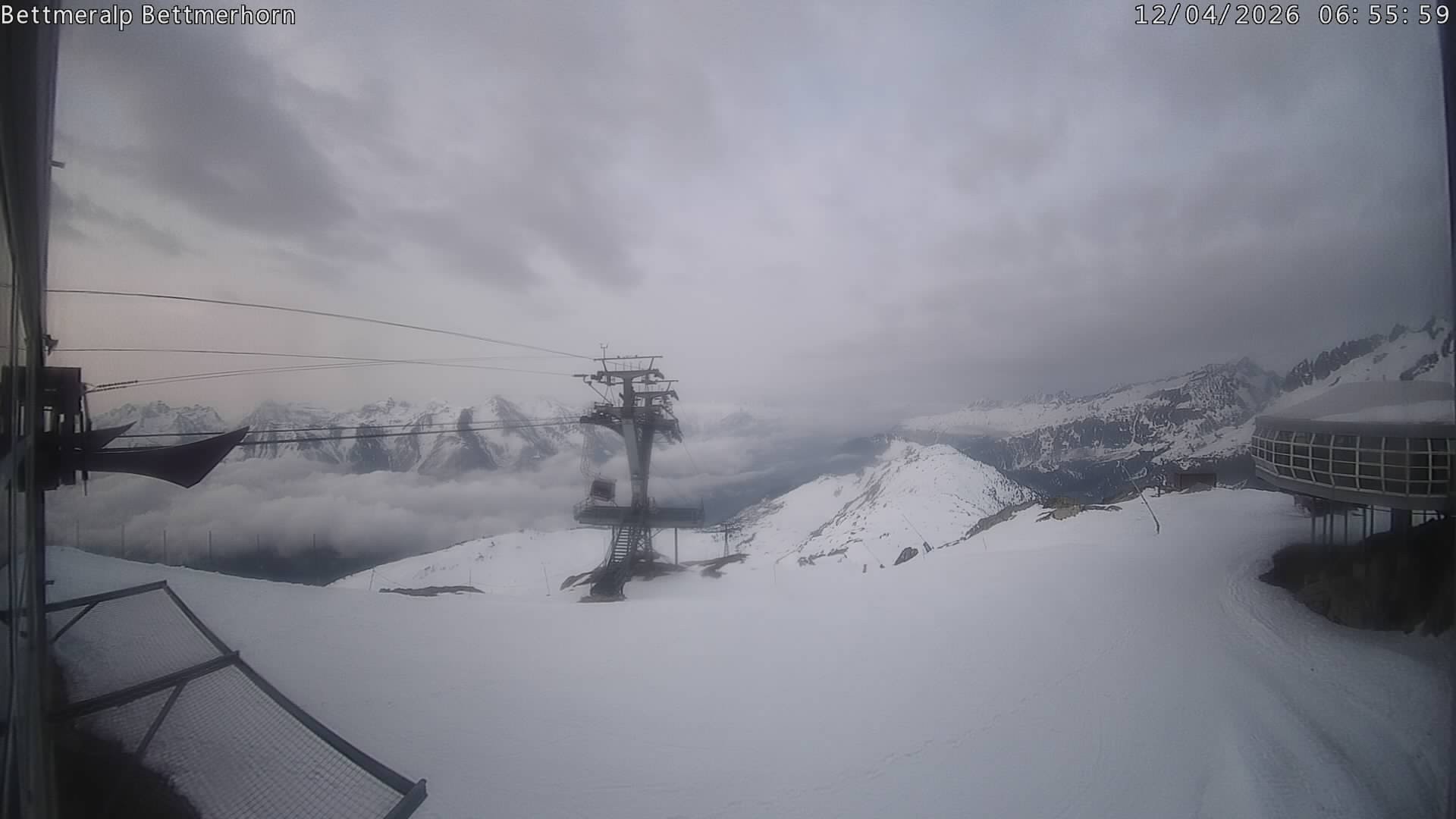 Archived image Webcam Aletsch Arena: Bettmerhorn