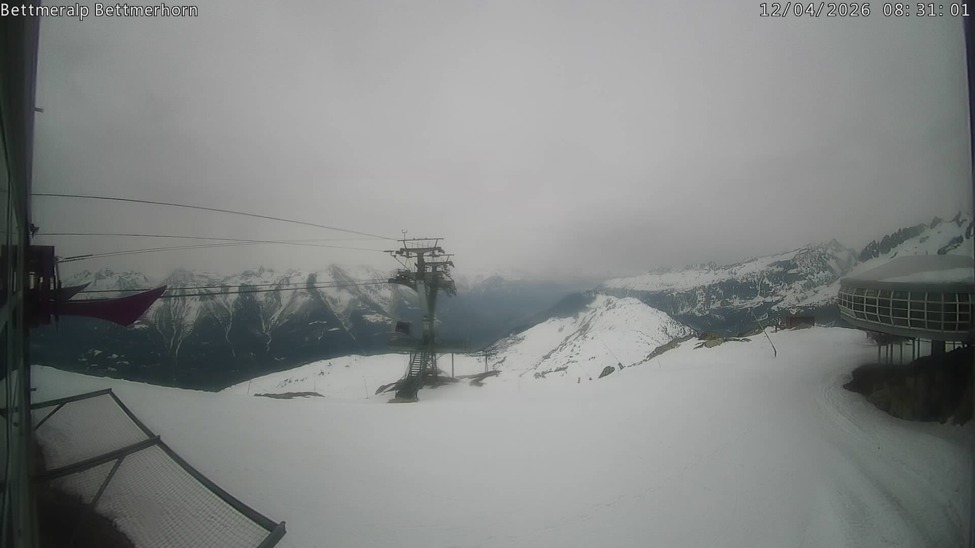 Archived image Webcam Aletsch Arena: Bettmerhorn