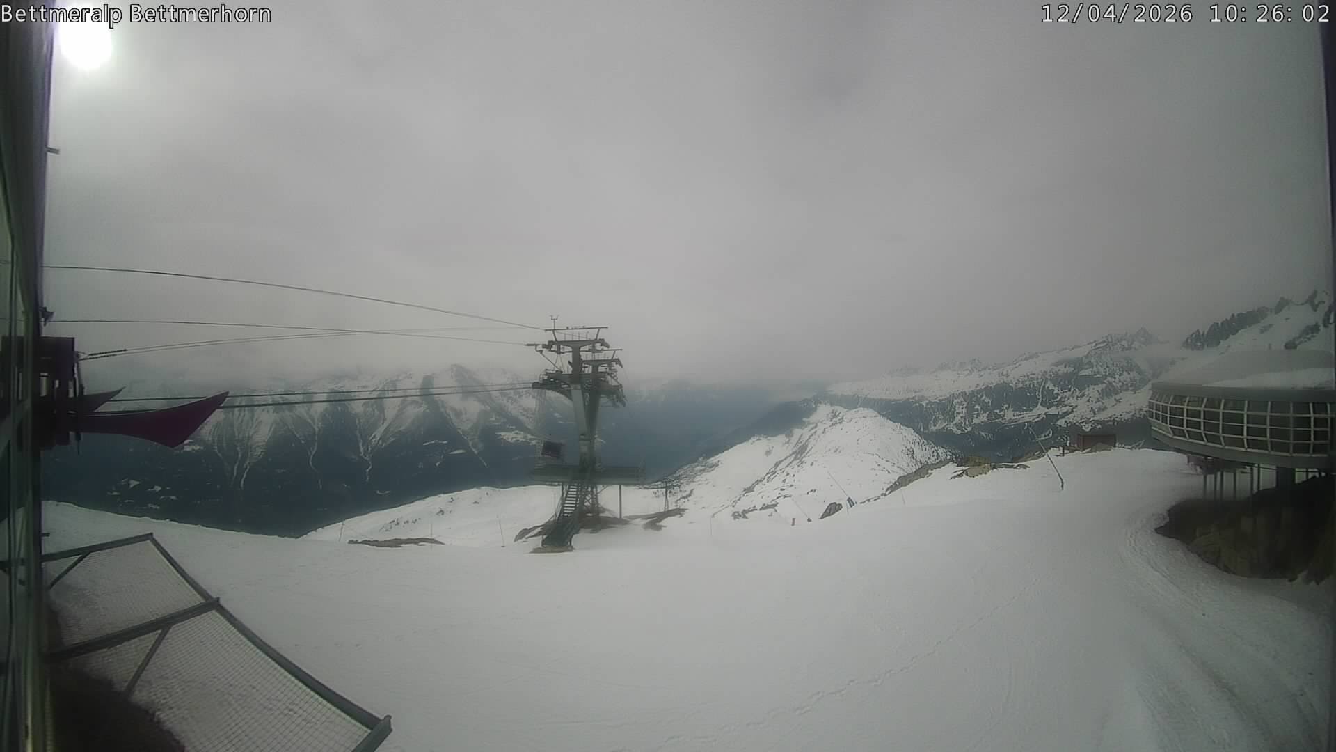Archived image Webcam Aletsch Arena: Bettmerhorn