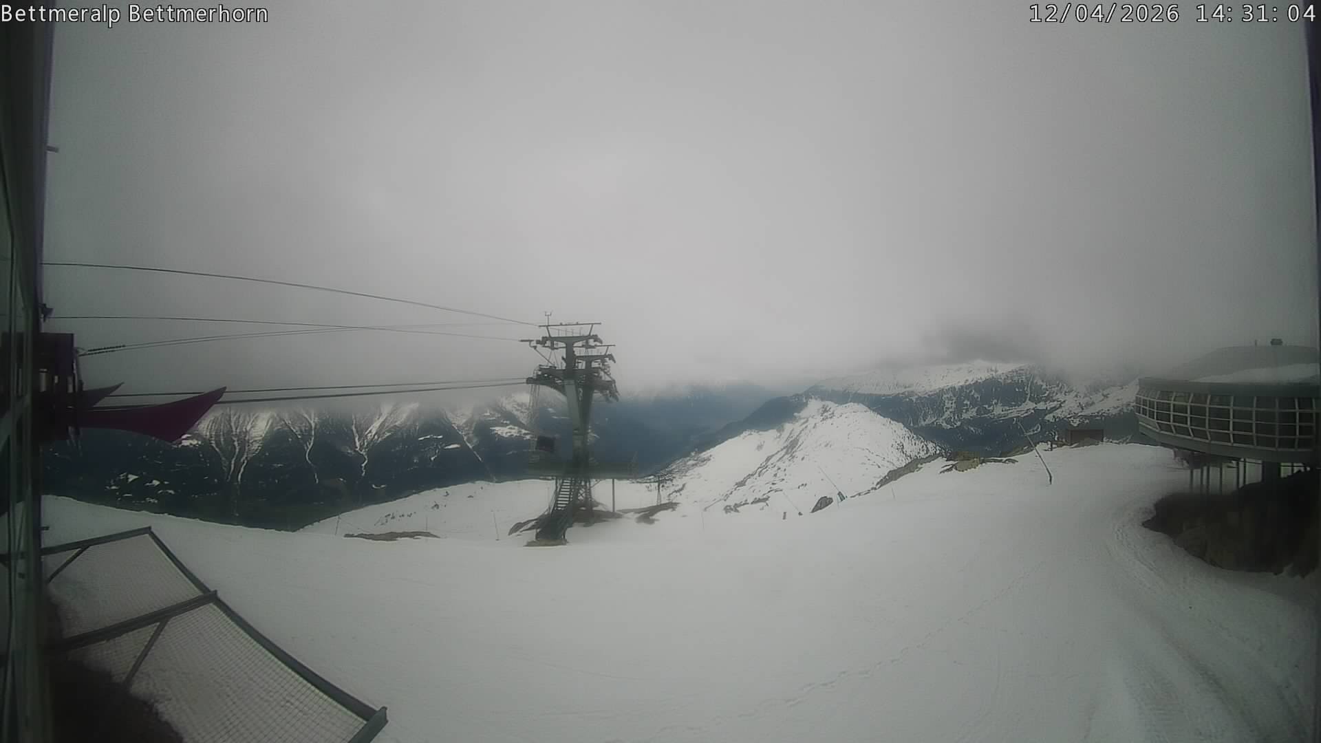 Archived image Webcam Aletsch Arena: Bettmerhorn