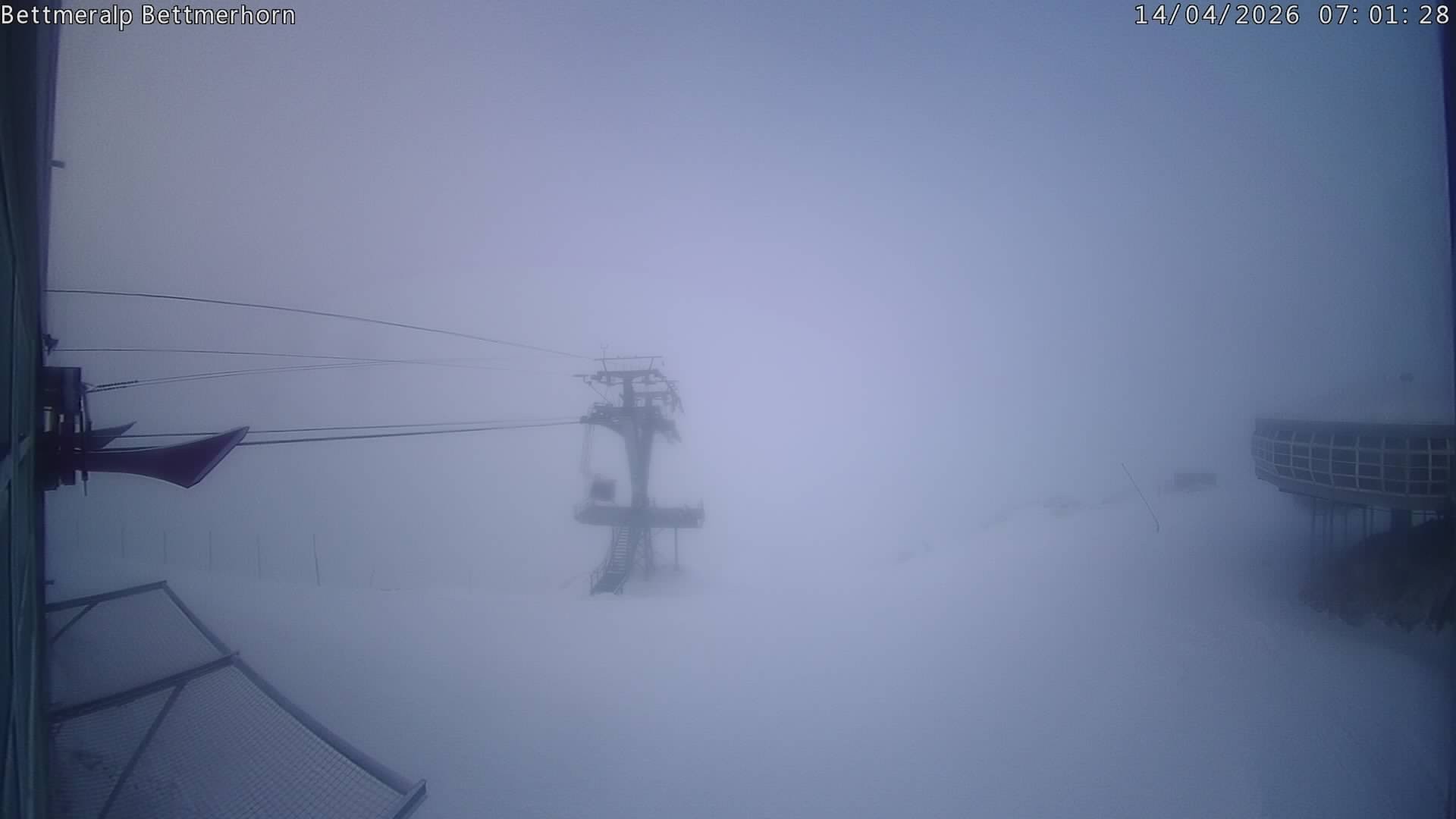 Archived image Webcam Aletsch Arena: Bettmerhorn