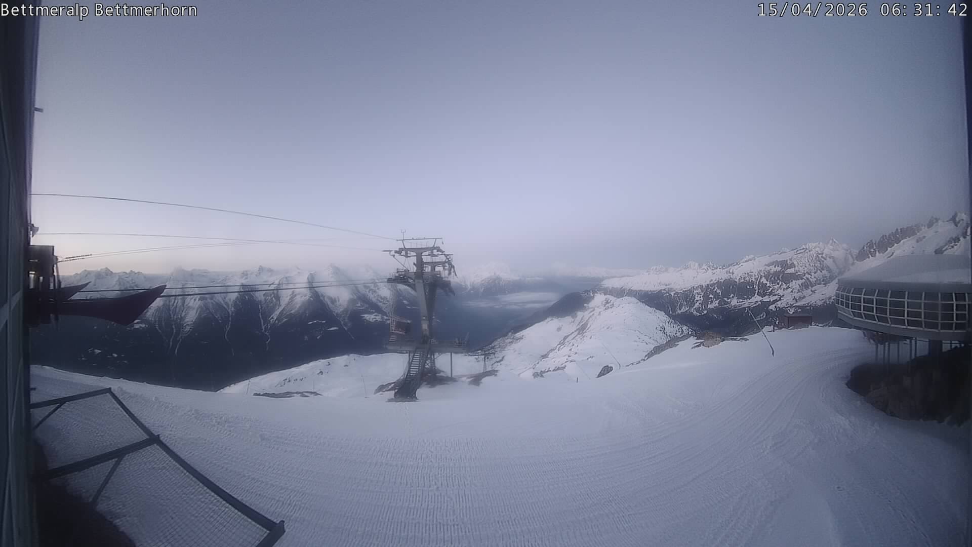 Archived image Webcam Aletsch Arena: Bettmerhorn