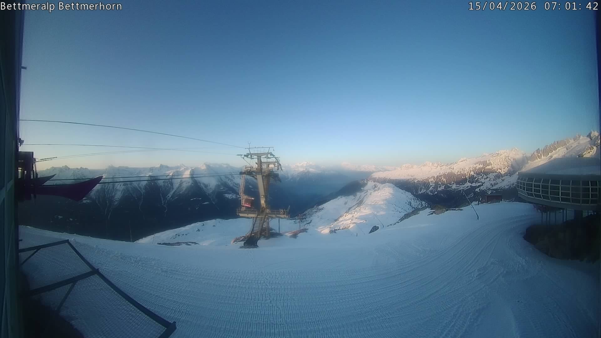 Archived image Webcam Aletsch Arena: Bettmerhorn