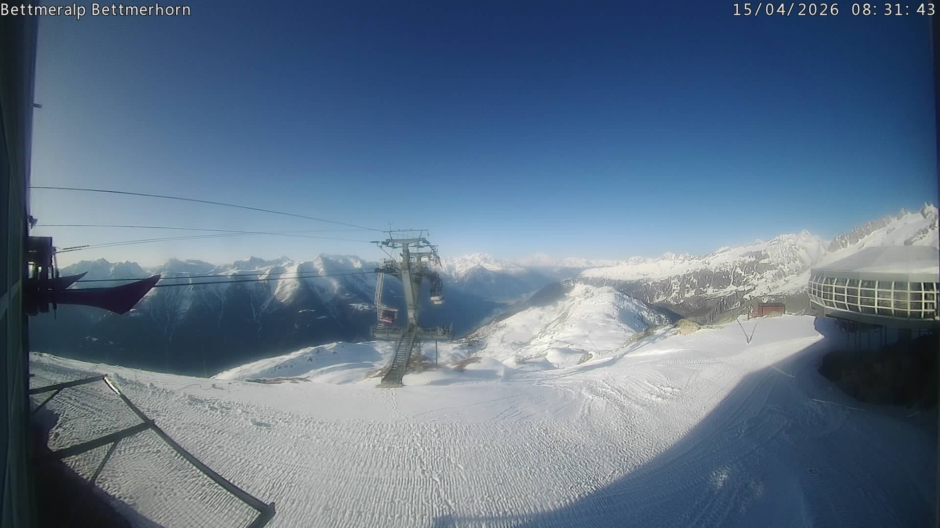 Archived image Webcam Aletsch Arena: Bettmerhorn