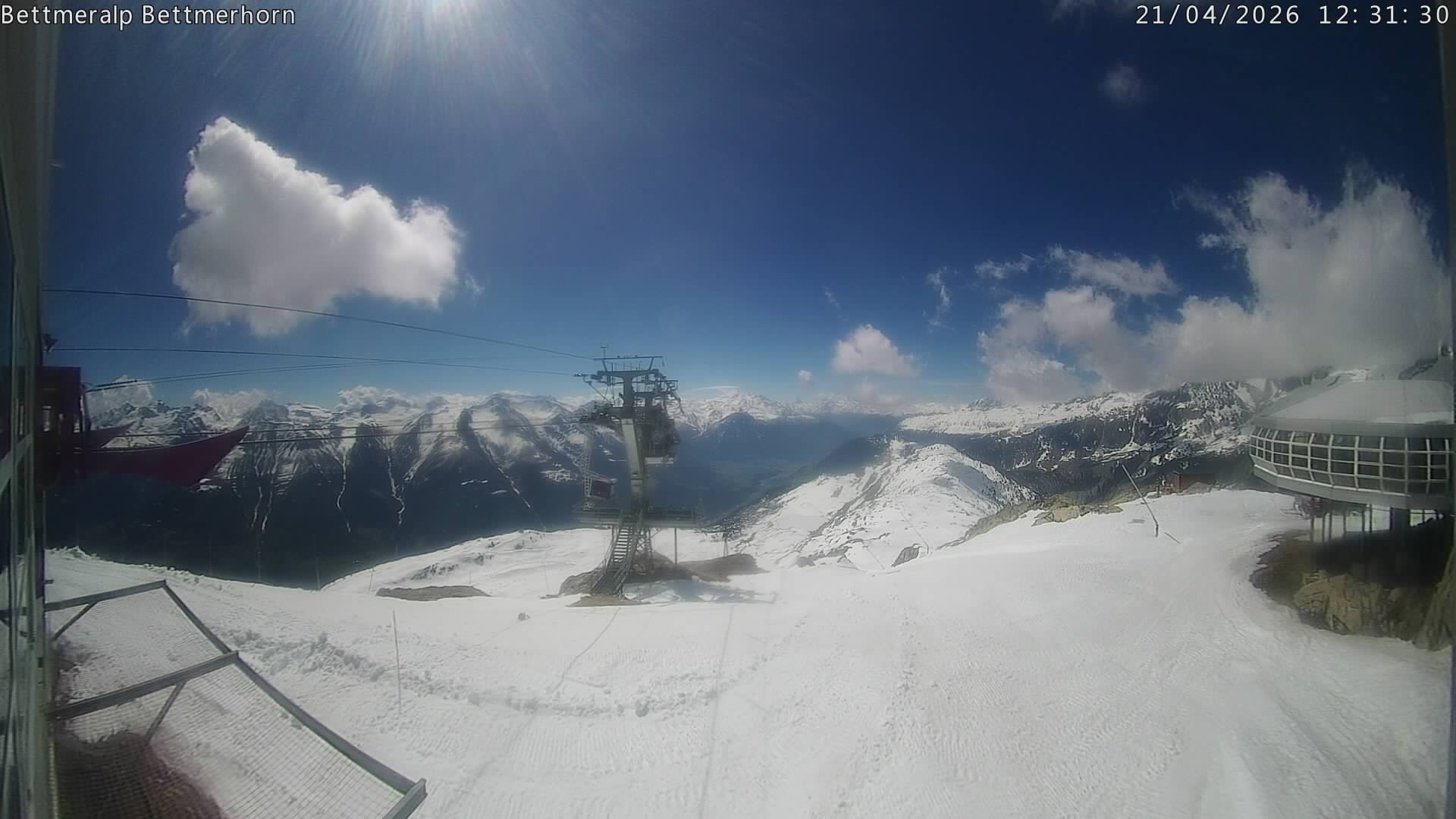 Archived image Webcam Aletsch Arena: Bettmerhorn