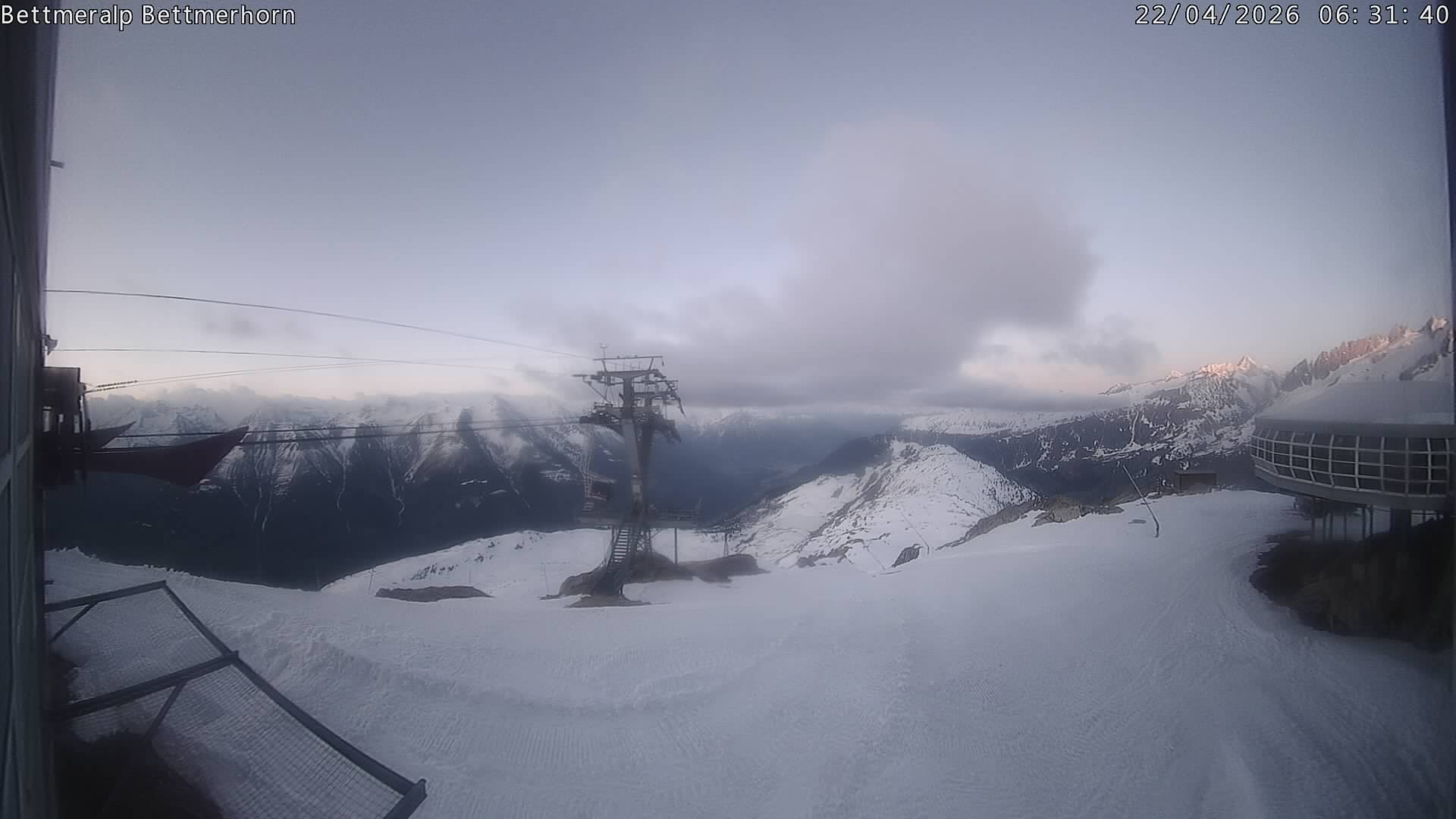 Archived image Webcam Aletsch Arena: Bettmerhorn