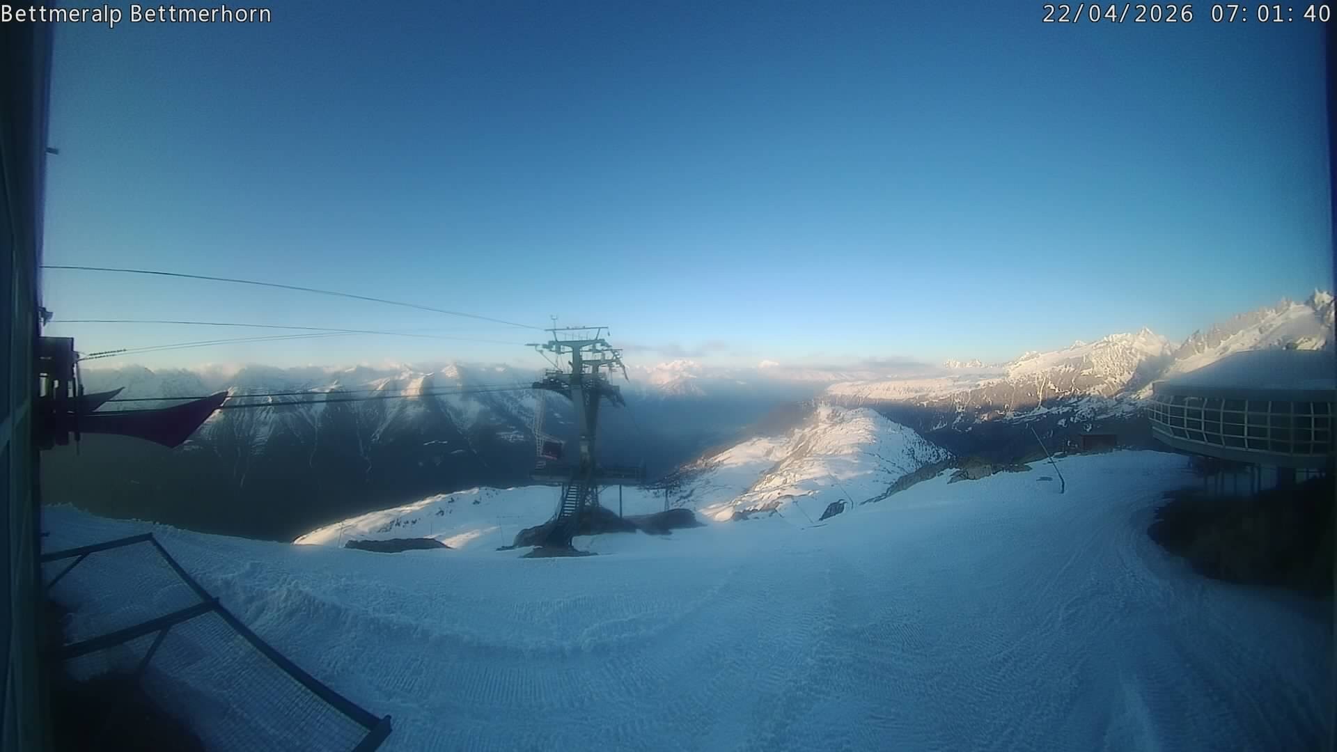 Archived image Webcam Aletsch Arena: Bettmerhorn