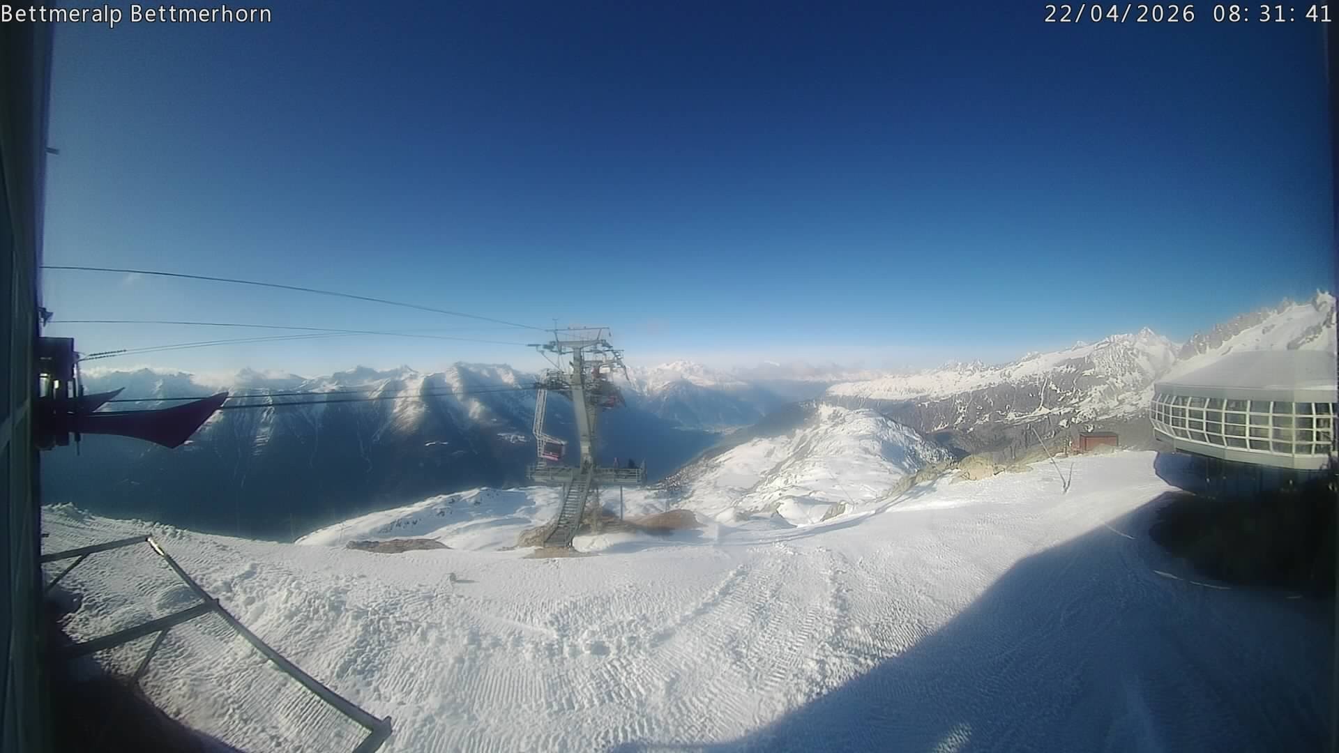 Archived image Webcam Aletsch Arena: Bettmerhorn