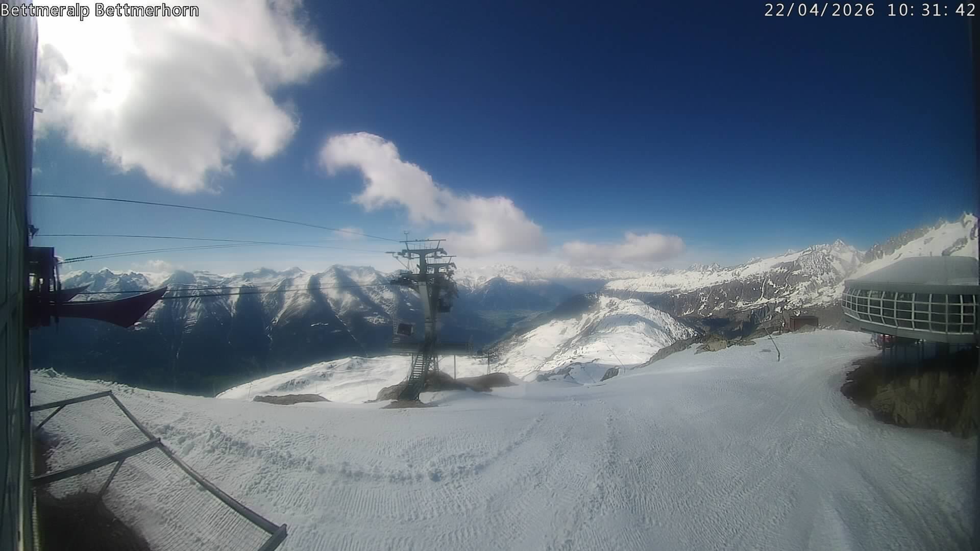 Archived image Webcam Aletsch Arena: Bettmerhorn