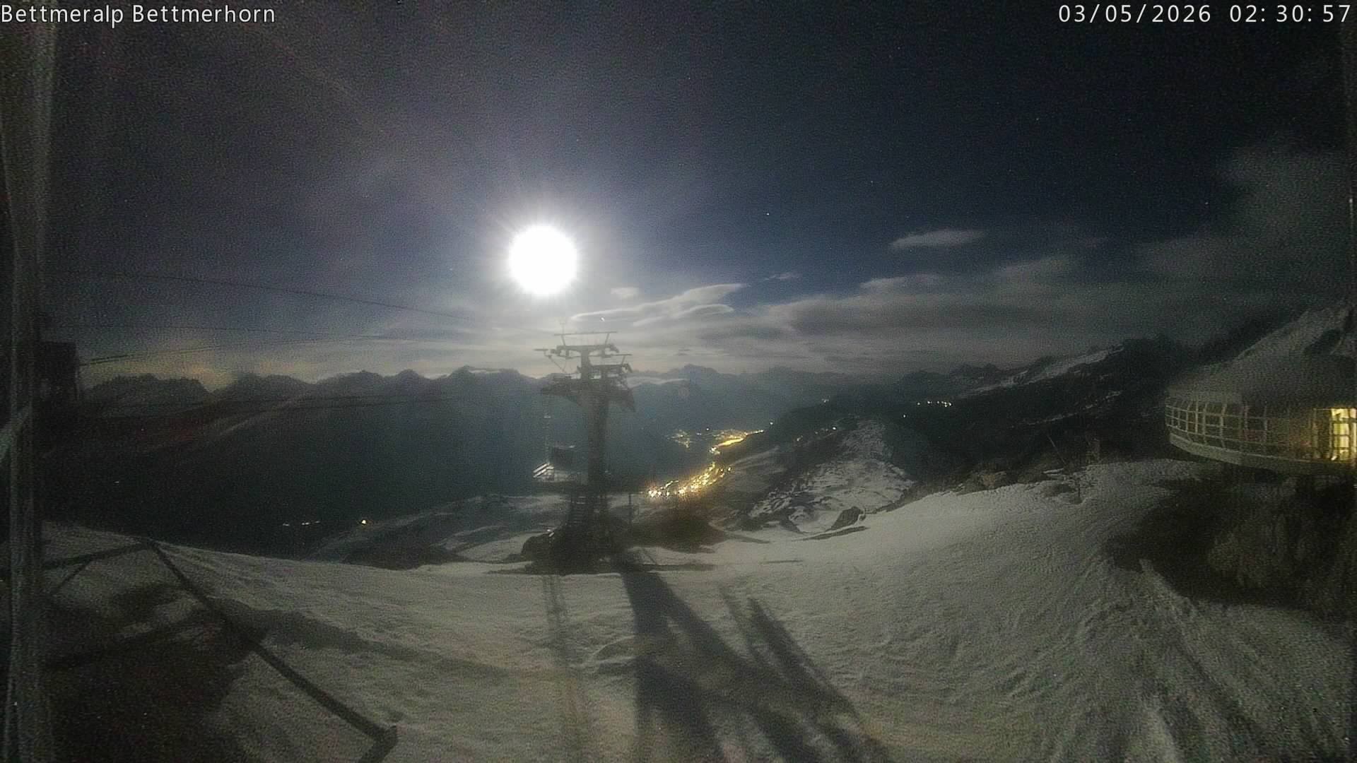 Archived image Webcam Aletsch Arena: Bettmerhorn