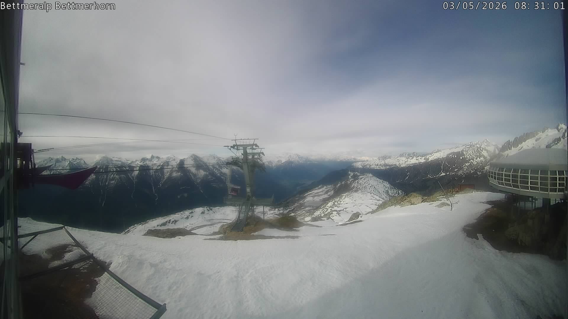 Archived image Webcam Aletsch Arena: Bettmerhorn