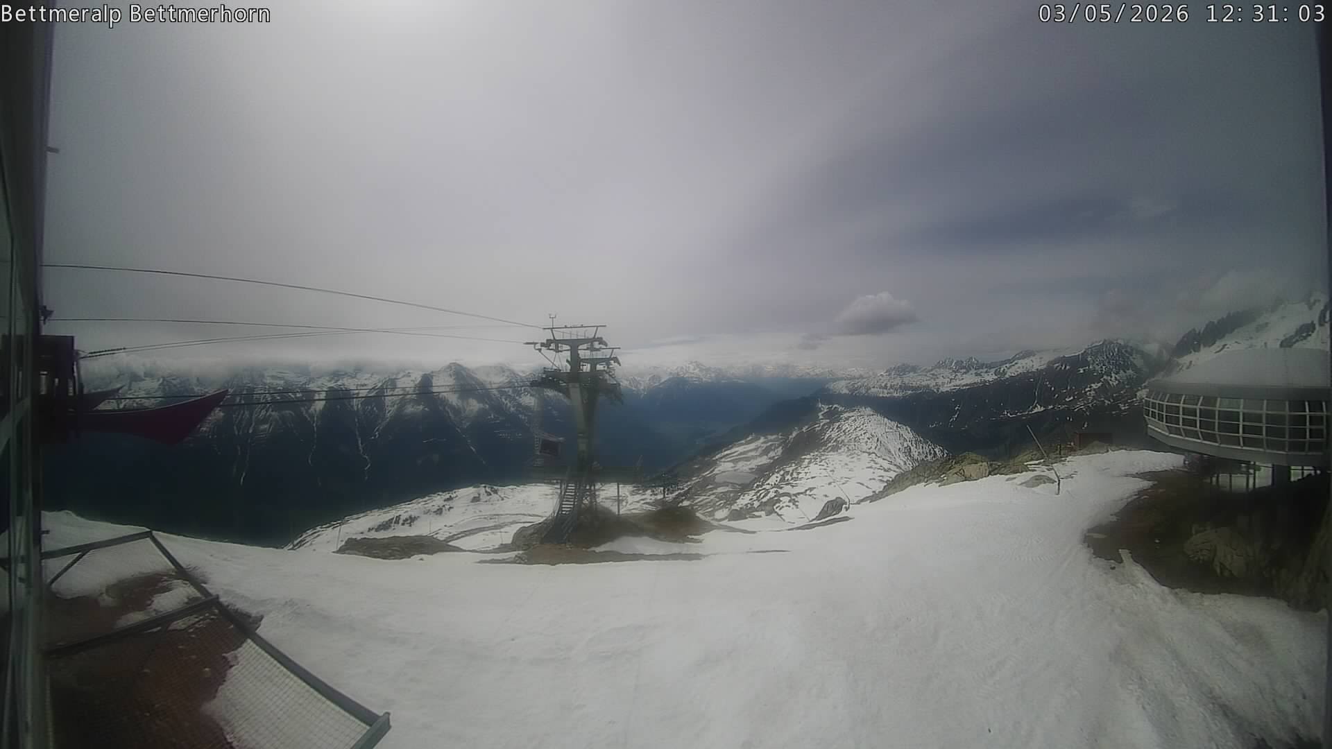 Archived image Webcam Aletsch Arena: Bettmerhorn