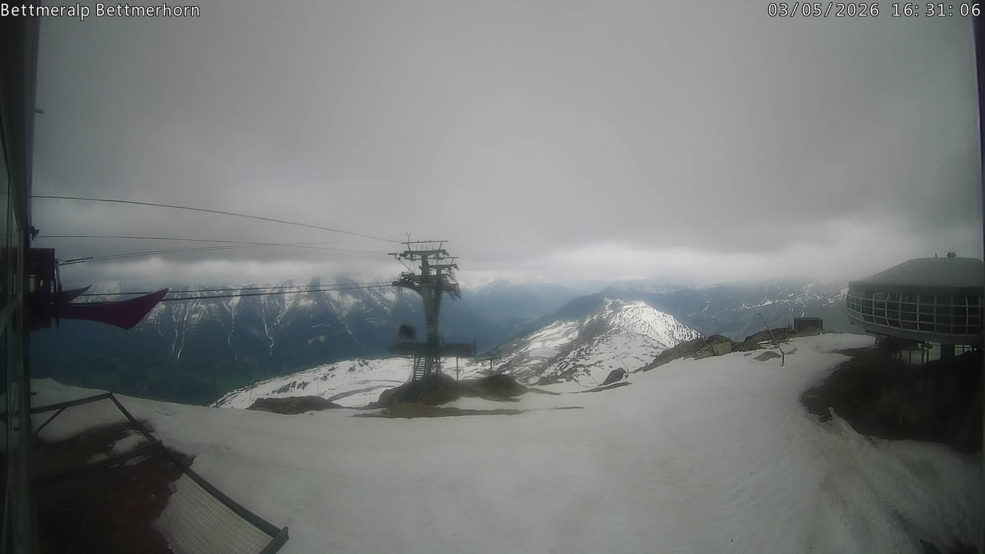 Archived image Webcam Aletsch Arena: Bettmerhorn