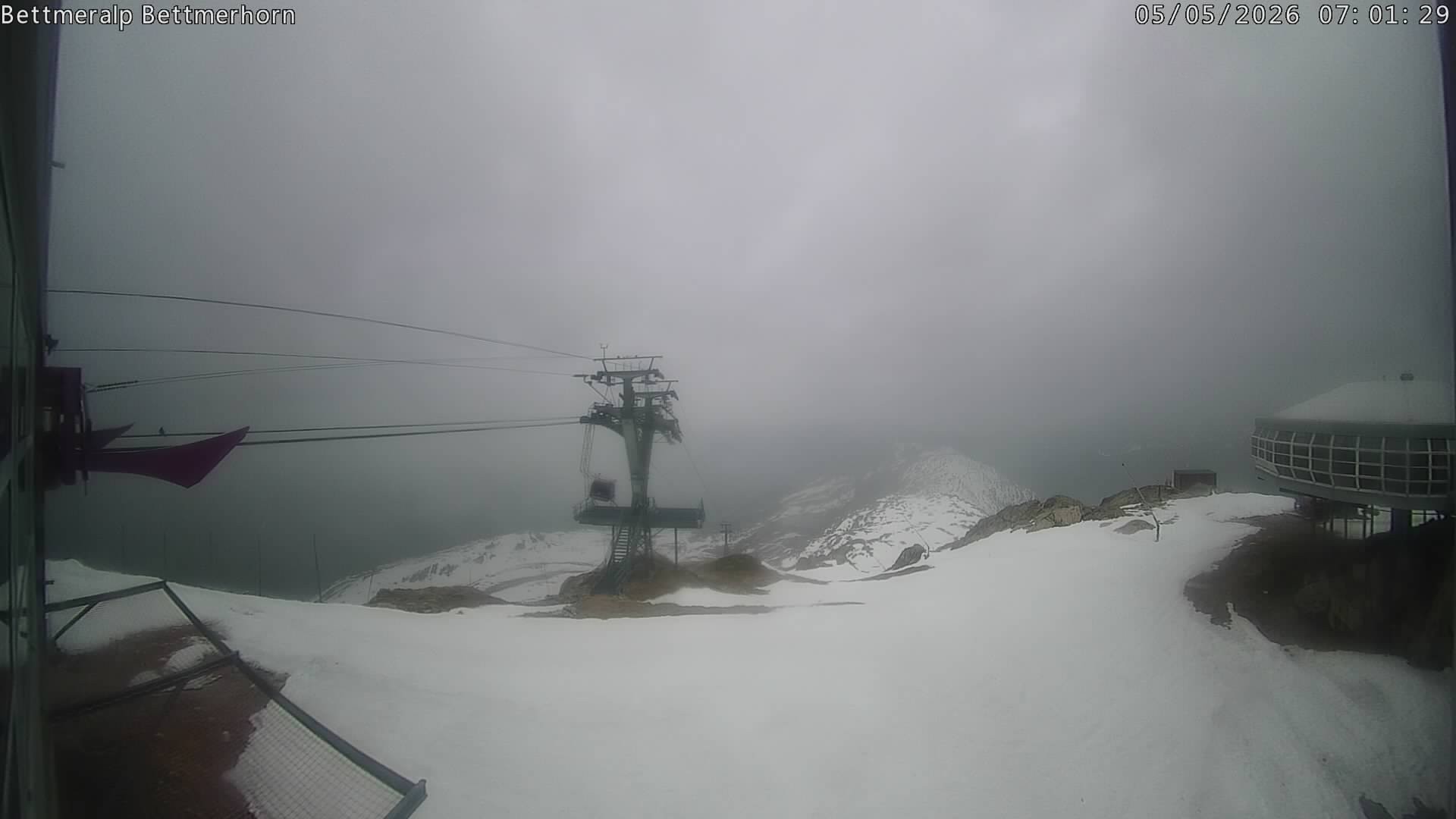 Archived image Webcam Aletsch Arena: Bettmerhorn
